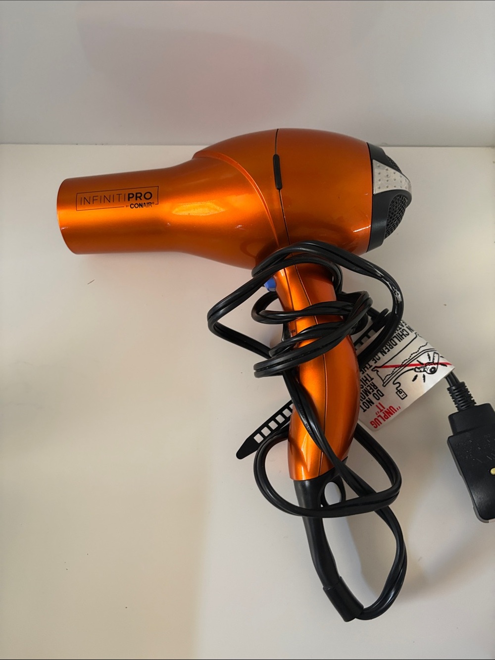 InfinitiPRO by Conair Metallic Orange Hair Dryer